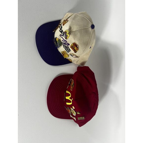 Vntg 1990’s McDonald’s NASCAR Gibbs Racing NHRA Hat W/ 24 Pins Elliott Yates - Picture 9 of 16